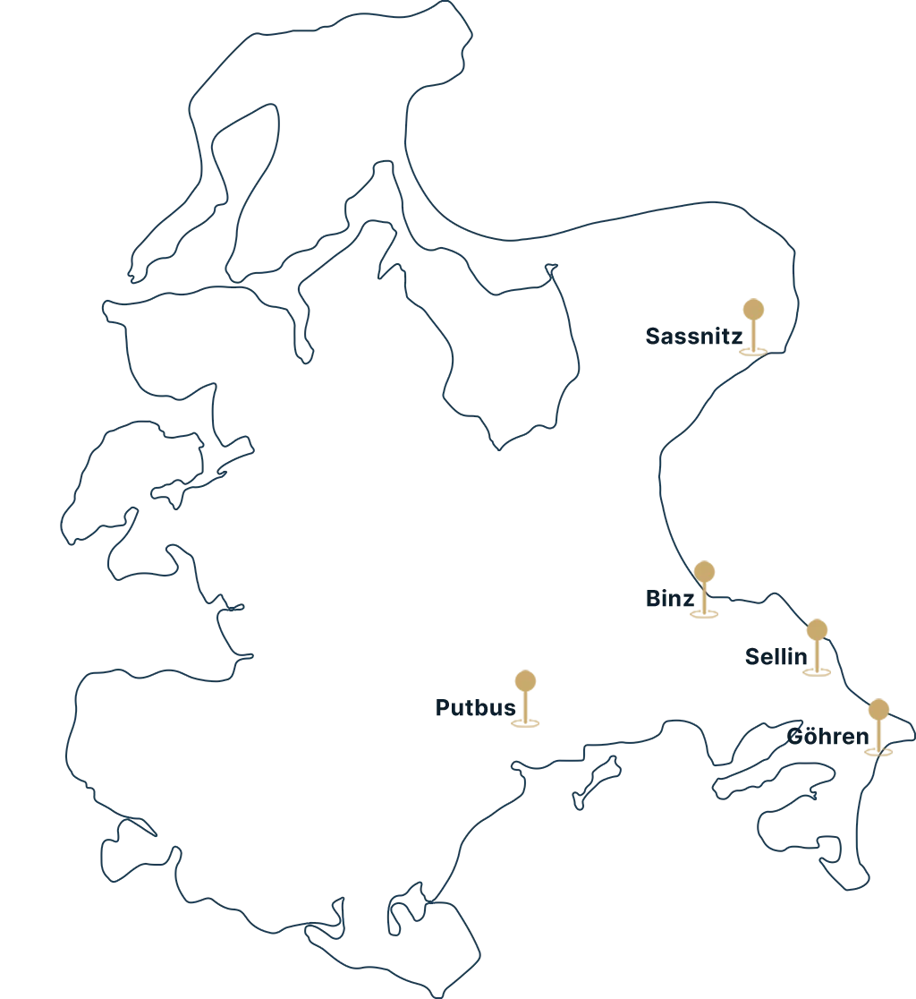 Unser Terrain – ProjektWerk66 e.K. Immobilienmakler Rügen Karte von Rügen mit Mikrolagen – Binz, Sellin, Sassnitz, Göhren, Putbus